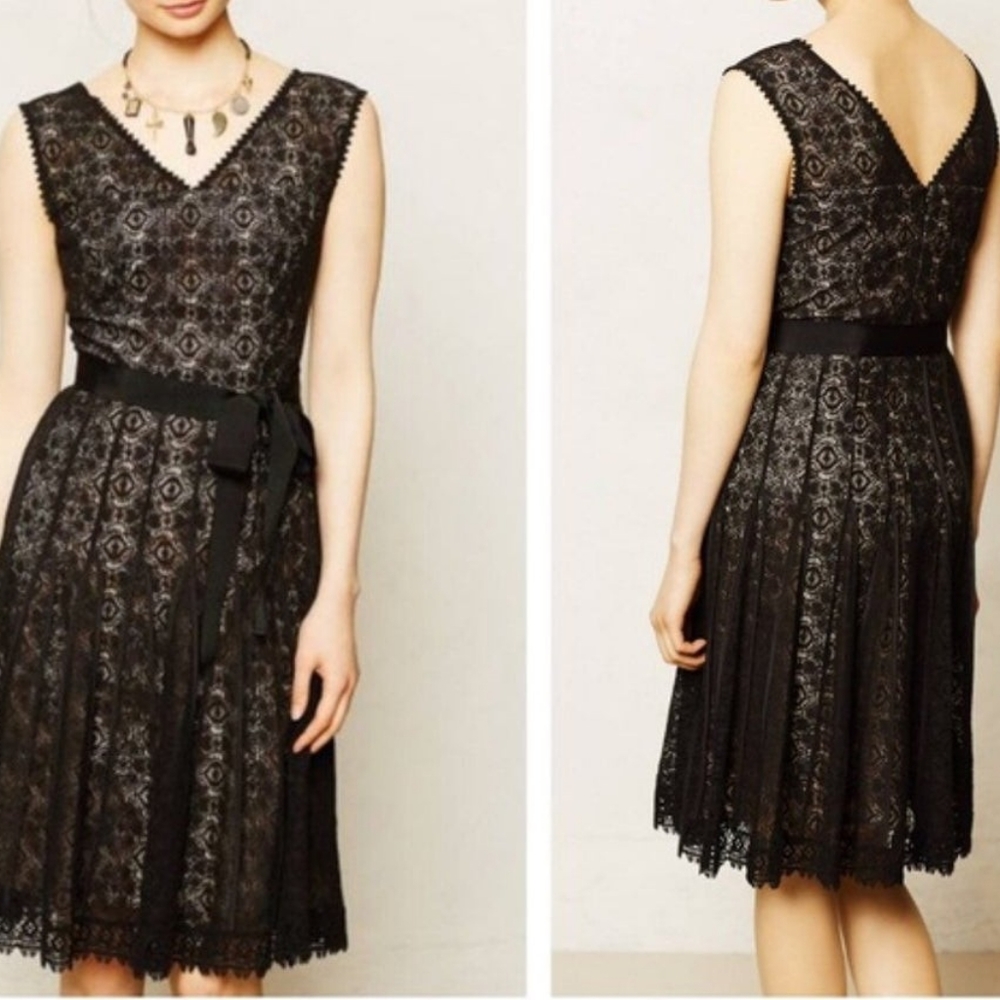 Anthropologie Maeve Zane Lace Dress Size 6